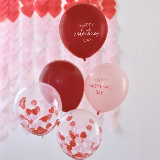 Valentijn ballonnen | Liefde ballonnen | Pink, Red Valentines Balloons