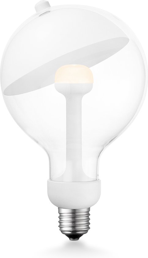 Home Sweet Home - Design LED Lichtbron Move Me - Wit - 12/12/18.6cm - G120 Sphere LED lamp - Met verstelbare diffuser - Dimbaar - 5W 400lm 2700K - warm wit licht - geschikt voor E27 fitting