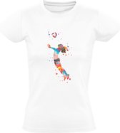 Volleybal Dames T-shirt | sport | smash | Wit
