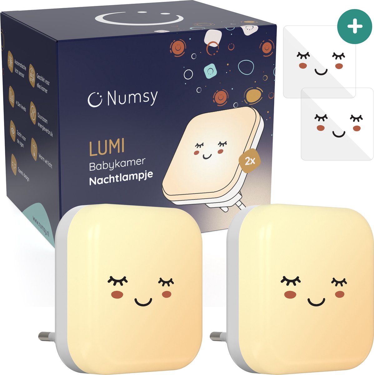 Numsy Babykamer Nachtlampje – Automatische Lichtsensor