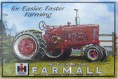 Wandbord Tractor - McCormick Farmall For Easier And Faster Farming