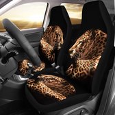 Universele stoelhoezen auto - Stoelhoes voor in de auto - luipaard - panter