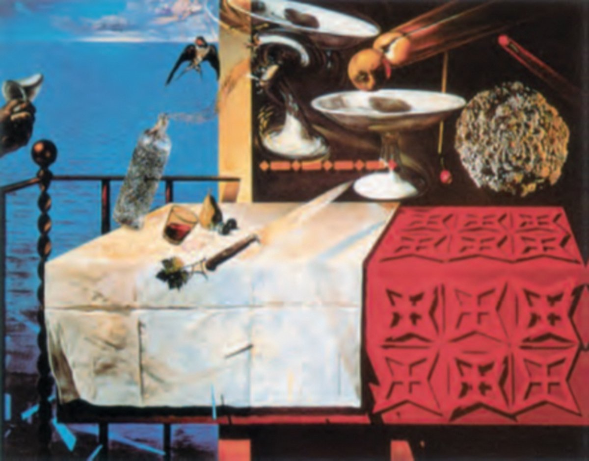 Salvador Dalì - Natura morte vivente - Kunstposter - 60x80 cm