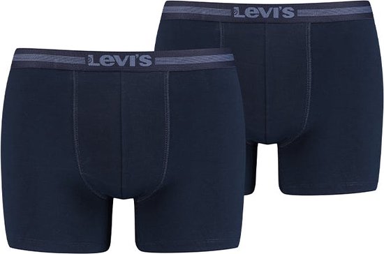 Levi's Lange short - 2 Pack 003 Blue - maat XXL (XXL) - Heren Volwassenen - Lyocell- 701203926-003-XXL