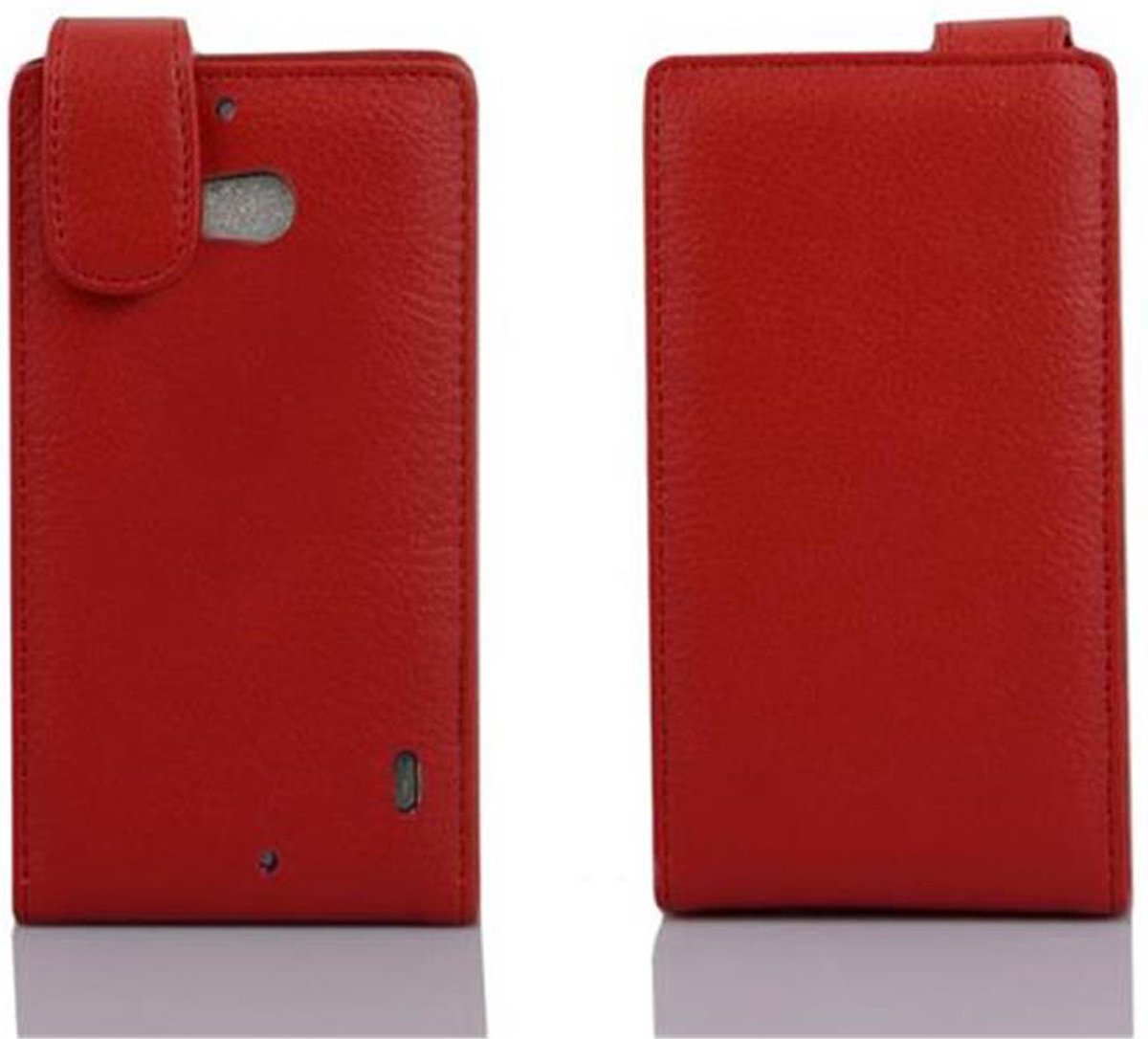 Cadorabo Custodia Libro per Nokia Lumia 929/930 in NERO DI NOTTE - con Vani di Carte, Funzione Stand e Chiusura Magnetica - Portafoglio Cover Case Wallet Book Etui Protezione