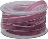 Verpakkings Lint - Pc. Roll Velvet Ribbon (1 Cm) Lilac 8 Meter