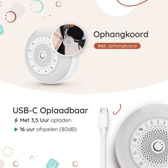 Numsy Mini White Noise Machine Baby - Witte Ruis Machine van Numsy — afbeelding 5