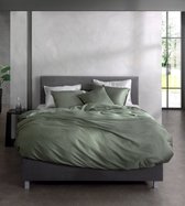 ZoHome Satinado Dekbedovertrek - Litsjumeaux - 240x200/220 cm - Army Green