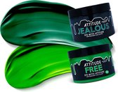 Attitude Hair Dye - GREEN WITH ENVY Duo Semi permanente haarverf combi - Groen