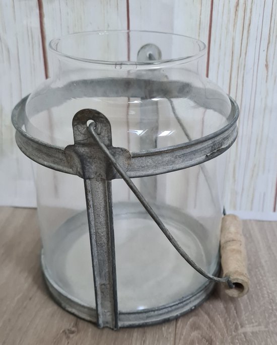 Rode Metalen Kandelaar/Lantaarn - Woonaccessoires | Kandelaars en Kaarsen