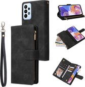 BookCover Wallet Etui geschikt voor Samsung Galaxy A23 5G Zwart