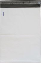 Verzendzakken voor Kleding - 100 stuks - 25 x 34 cm (A4) - Wit Verzendzakken Webshop - Verzendzakken plastic met plakstrip