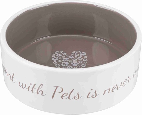 Designed by Lotte Food Bowl Lojs - Feeding Bowl Dog - Ceramic - White
