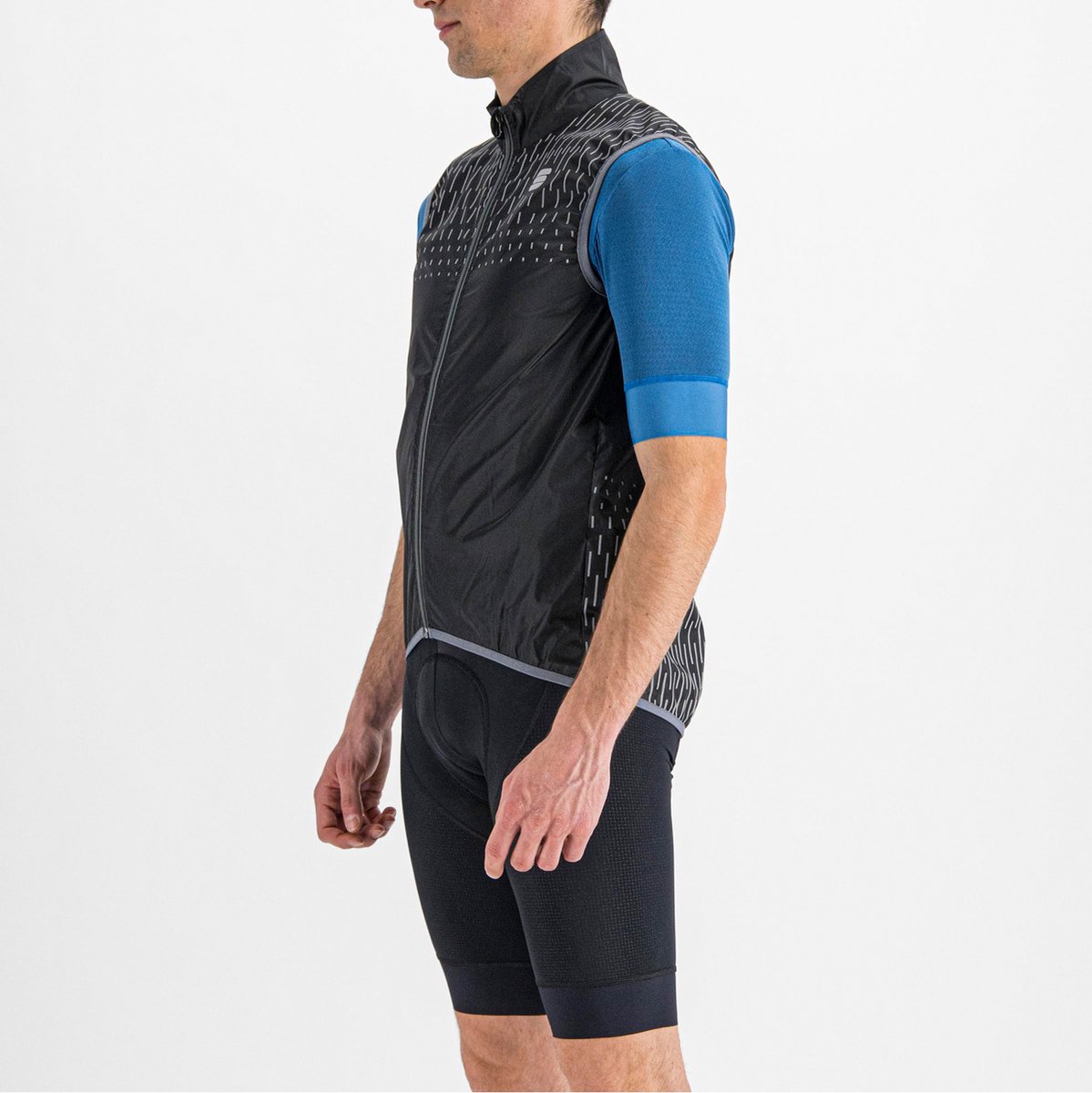 Sportful Reflex Vest Wielrenbodywarmer  Sportbodywarmer - Maat XXL  - Mannen - zwart/grijs