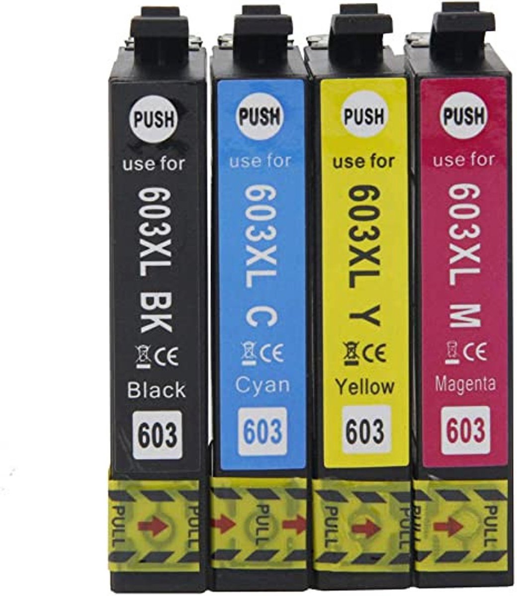 Set 4x huismerk inkt cartridge voor Epson 603XL voor Epson Expression
