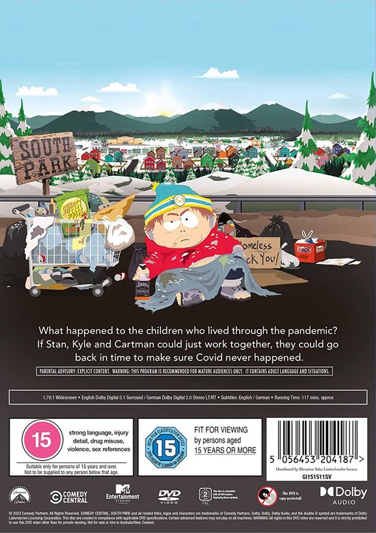Trey Parker Watch South Park Studios Dvd South Pandemic Special