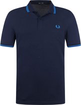 Fred Perry - Polo M3600 Donkerblauw - Modern-fit - Heren Poloshirt Maat S
