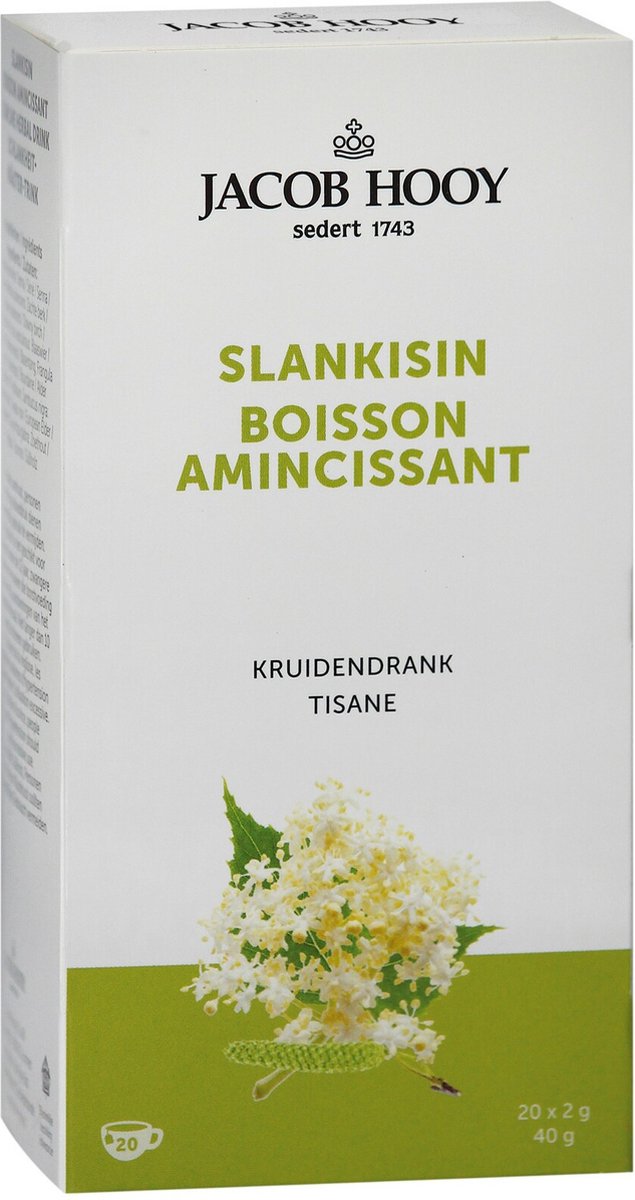 Jacob Hooy Slankisin/slankheidskruiden thee 20 Zakjes
