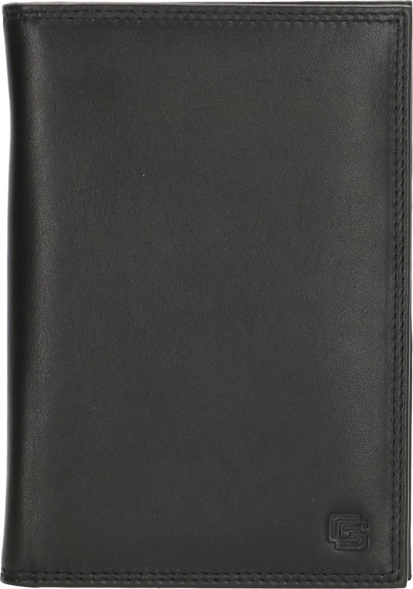 Gio Gini Rembrandt van Rijn - Leren Etui voor Paspoort Autopapieren en Pasjes RFID - Unisex - Zwart