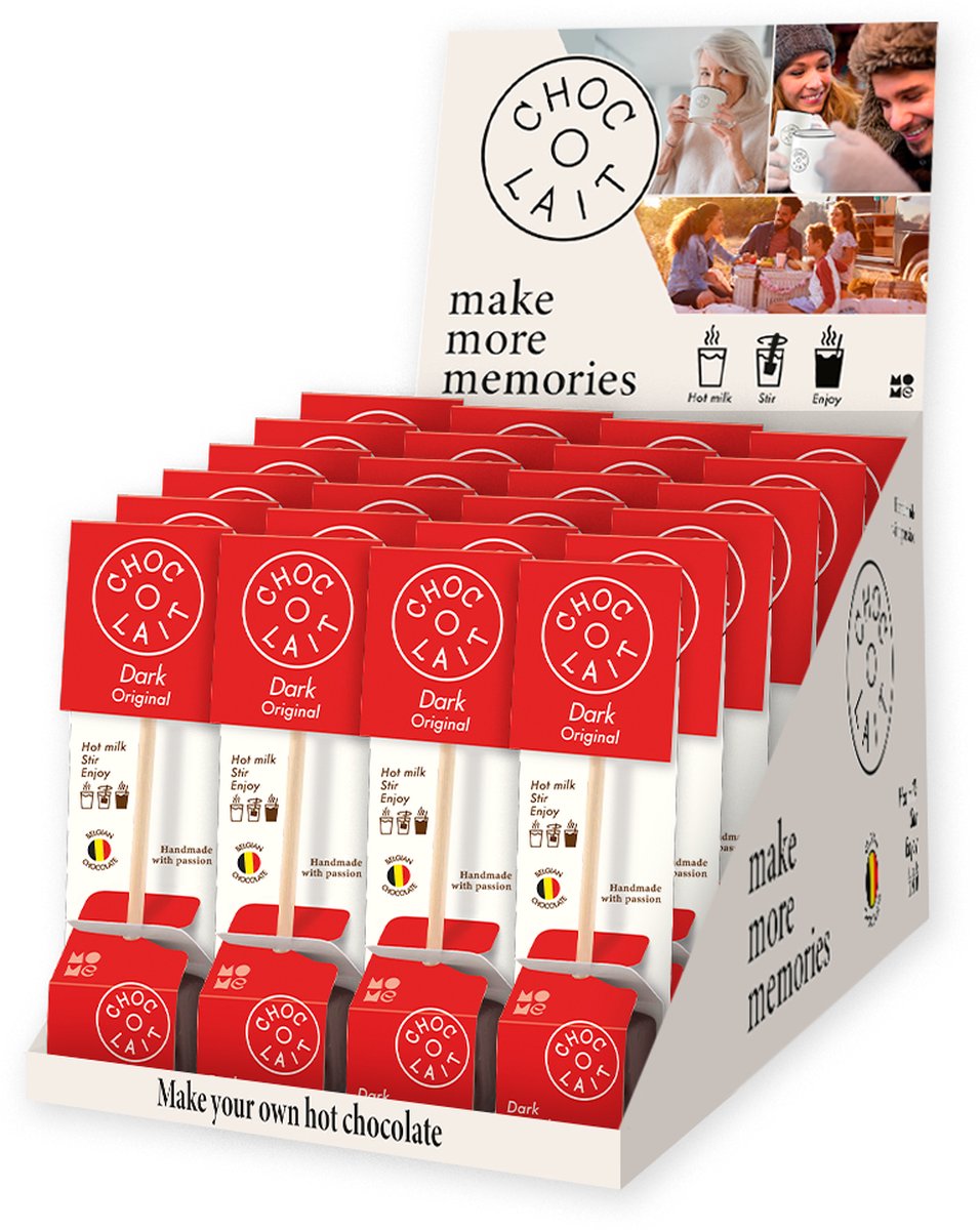 Choc-o-lait pure chocolade Sticks 24 x 33g (792 g)
