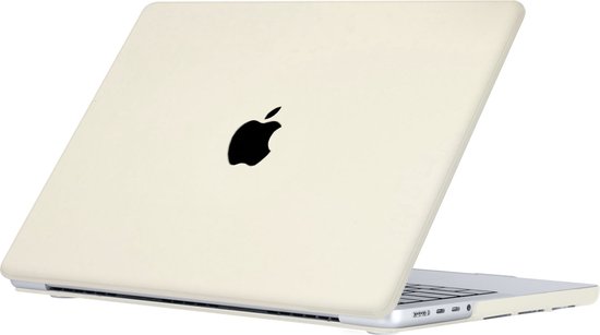 Housse crème pour MacBook Air 13 pouces, avec logo Apple.