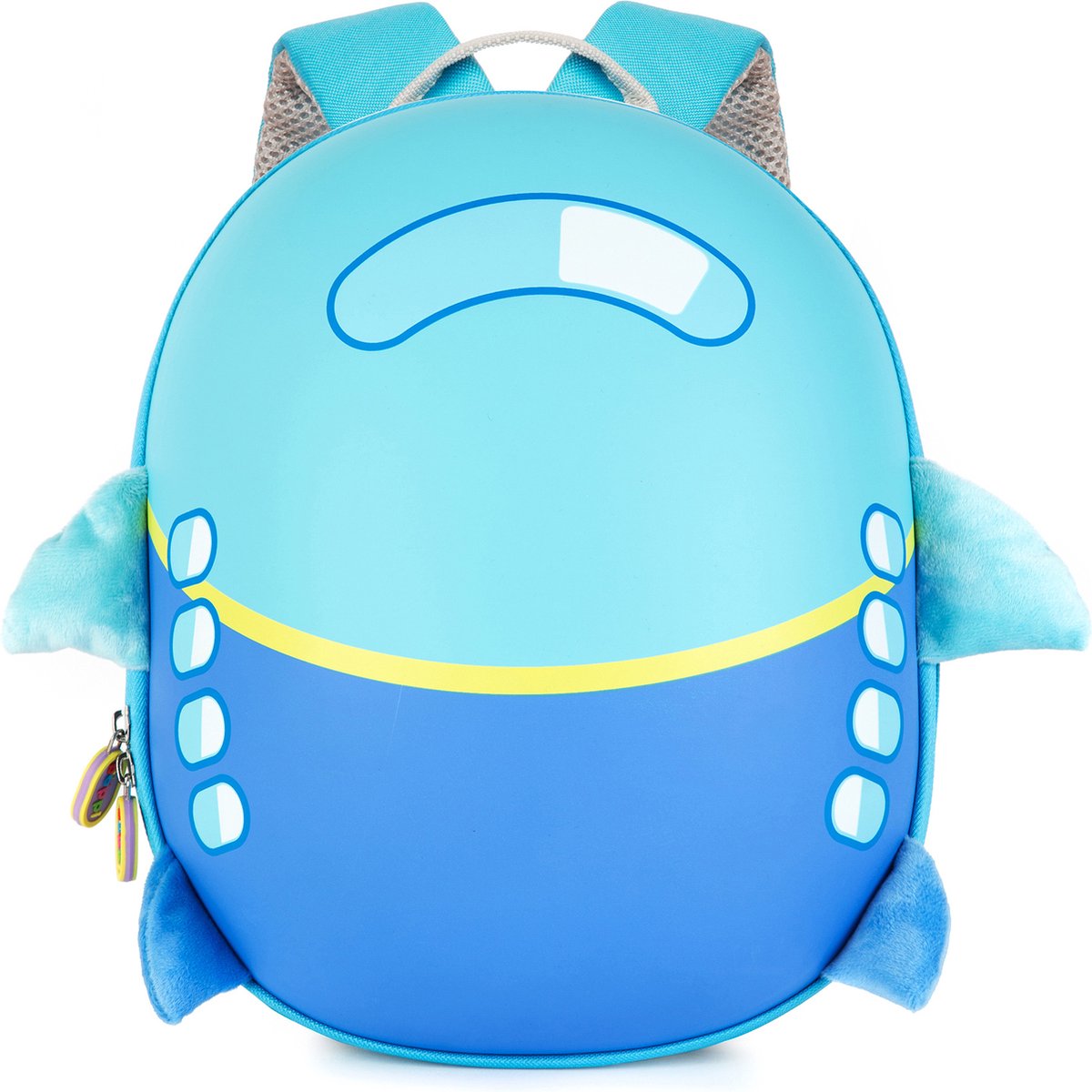 Kinderrugzak - vliegtuig - lichtgewicht - comfortabel - duurzame hardcase - 4L