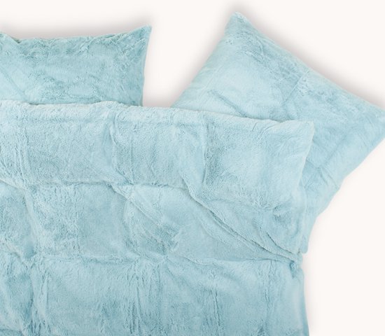 Dekbedovertrek 200X200 met Ruches In Effen Dubbele Laag,Romantische Franse Prinsessenstijl met Ruches voor Kinderen en Volwassenen,Luxe Zachte Microvezel Beddengoedset met Ritssluiting,Blauwgroen