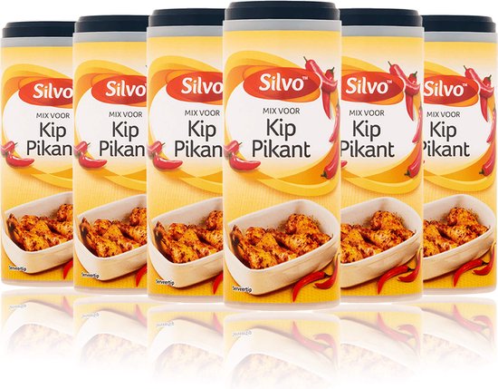 Foto: Silvo 6 x kruidenmix kip pikant 102 gram multipack kipkruiden 