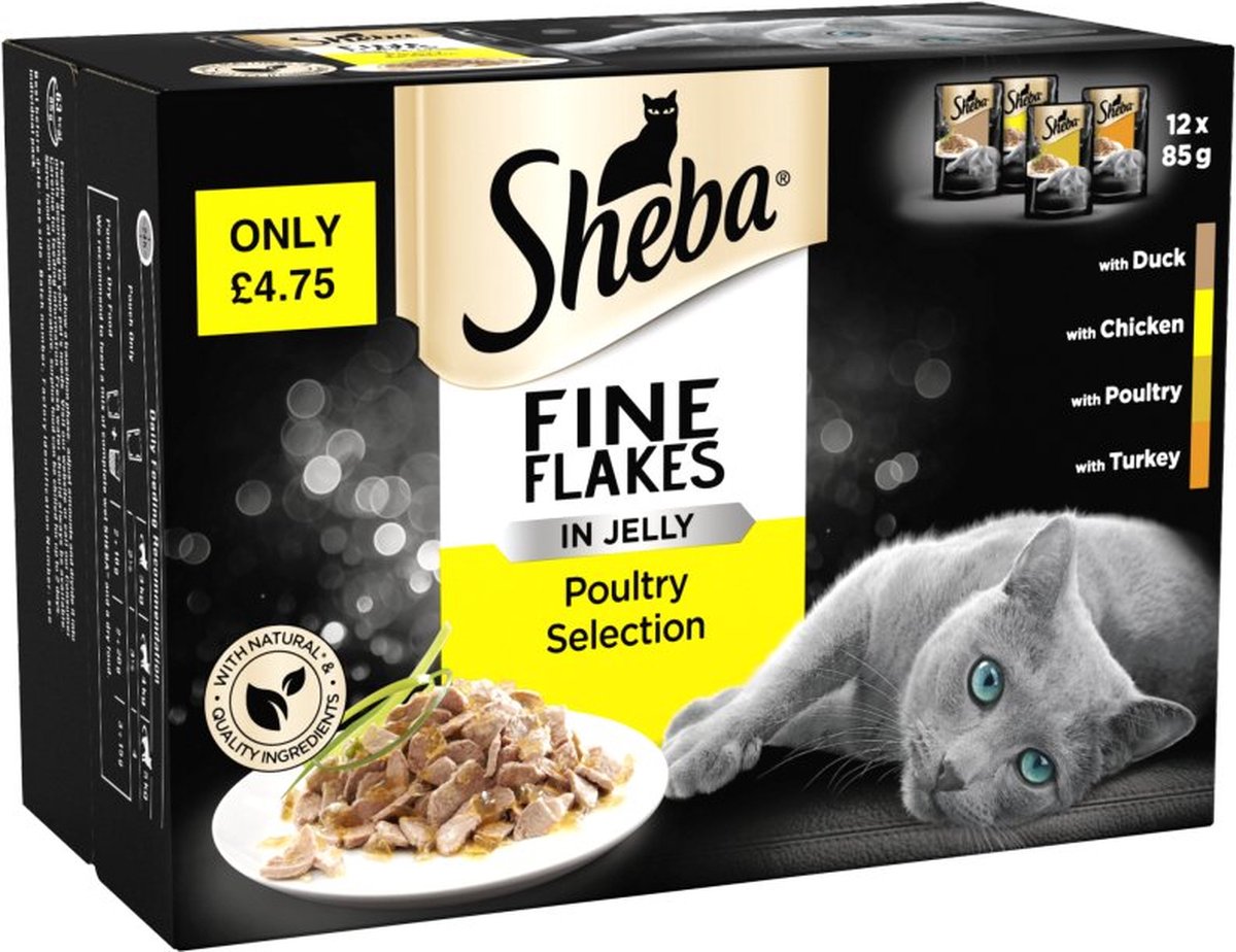 Sheba 1x Sheba Pouch in gelei Gevogelte 12 x 85g