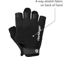 Harbinger Harbinger Pro Gloves - Fitness Handschoenen Heren & Dames - Licht & Flexibel - XL - Unisex - Zwart - Gym & Crossfit Training - Krachttraining