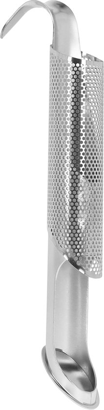 Krumble Theezeef - Hangend - Pijp - Theezeefje - Thee ei - Tea infuser - Kruidenfilter - Voor losse thee - RVS - Zilver - 4 x 2 x 15 cm