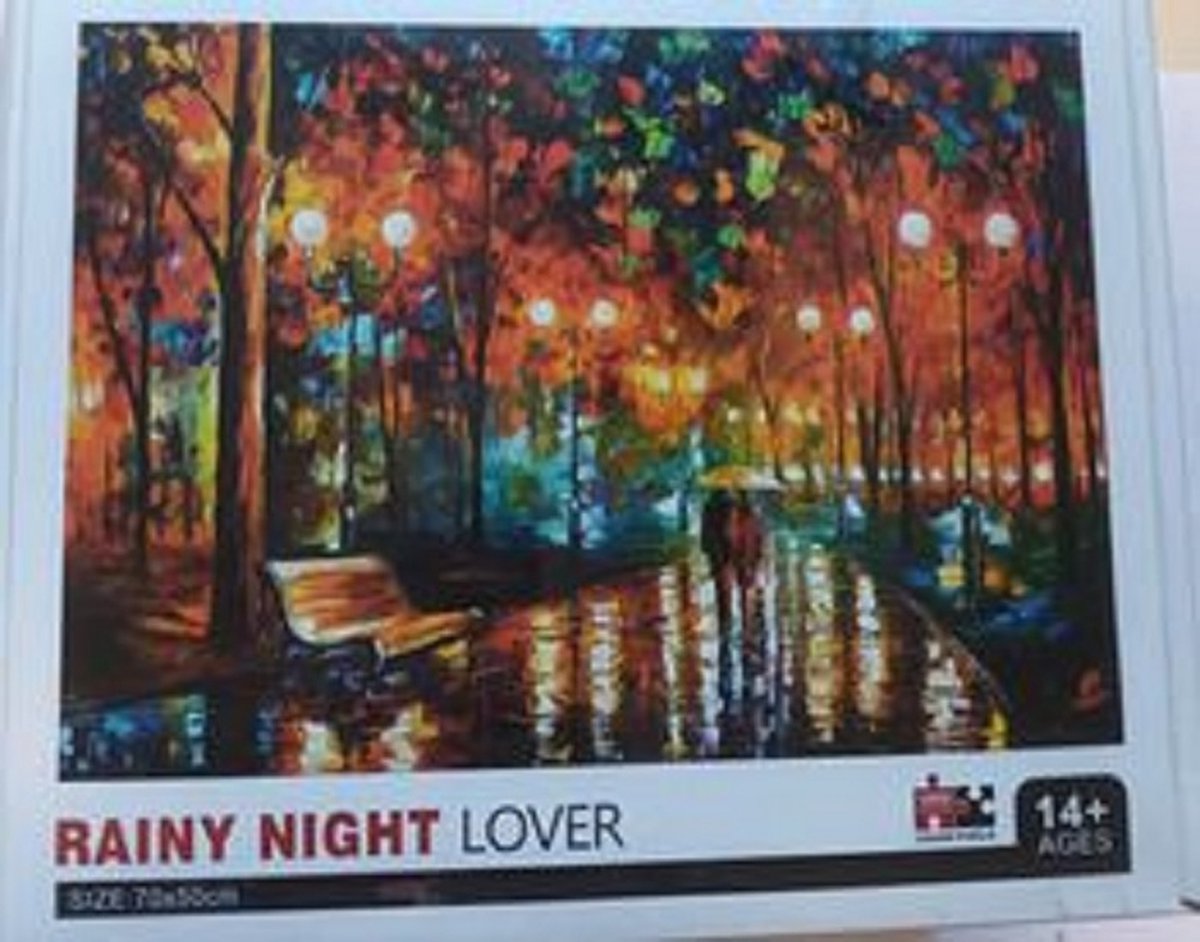 Puzzel 1000 stuks 70cm x 50cm - Rainy Night Lover