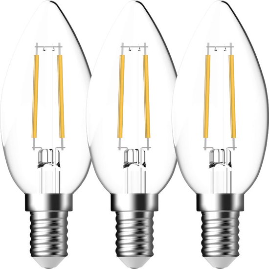 Energetic - Kaars LED lamp - 3 PCS - E14 - 40W - 2700k