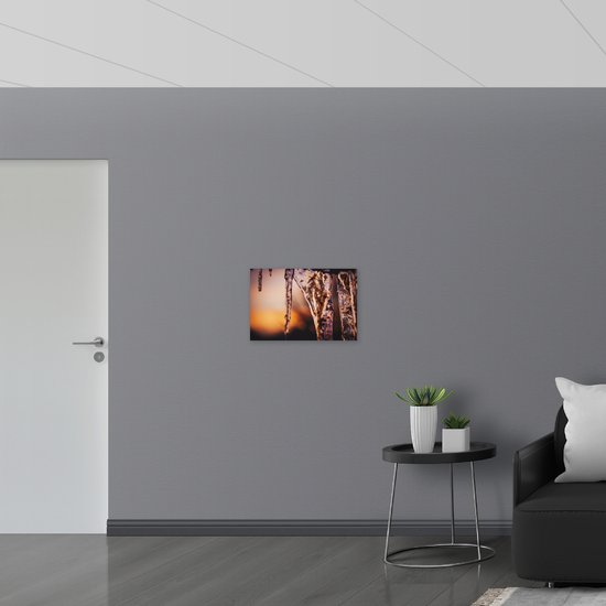 WallClassics - Plaque de Mousse PVC - Glaçons - 60x40 cm Photo sur Plaque de Mousse PVC (Avec Système d'accrochage)