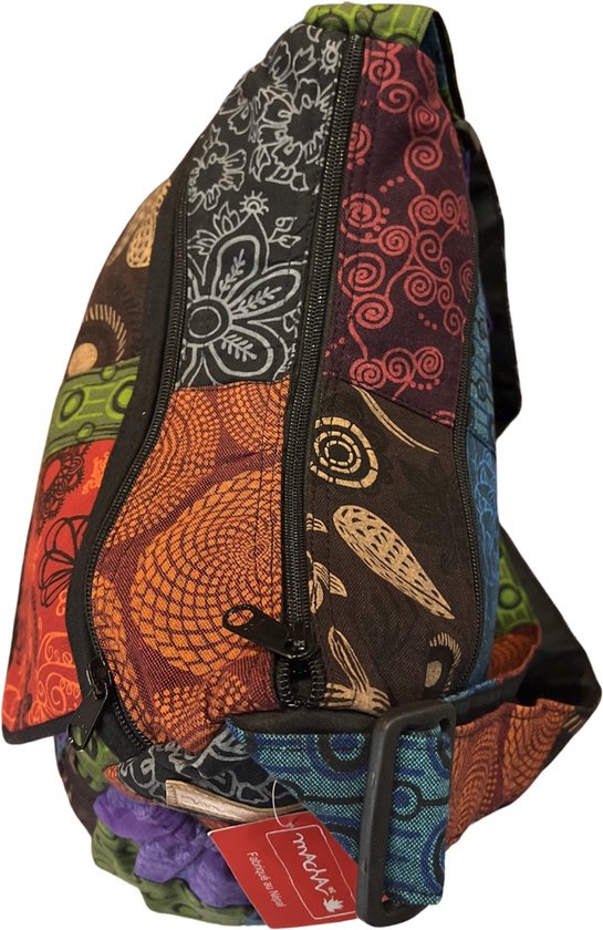 Schoudertas - Strandtas - Shopper Kleurrijke gloed van de zon - 45x45