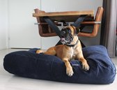 Dog's Companion Hondenkussen / Hondenbed - M - 90 x 70 cm - Donkerblauw Ribcord