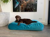 Dog's Companion Hondenkussen / Hondenbed - M - 90 x 70 cm - Turquoise Velvet