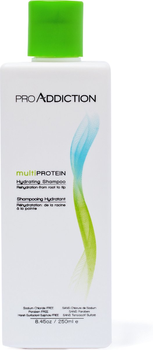 ProAddiction Hydrating Shampoo 250ml - Normale shampoo vrouwen - Voor Alle haartypes