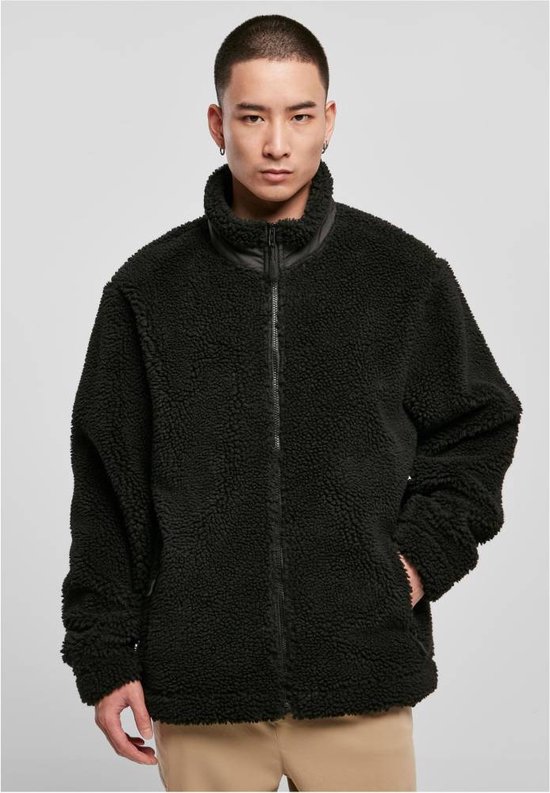Urban Classics - Basic Sherpa Jacket - XL - Zwart