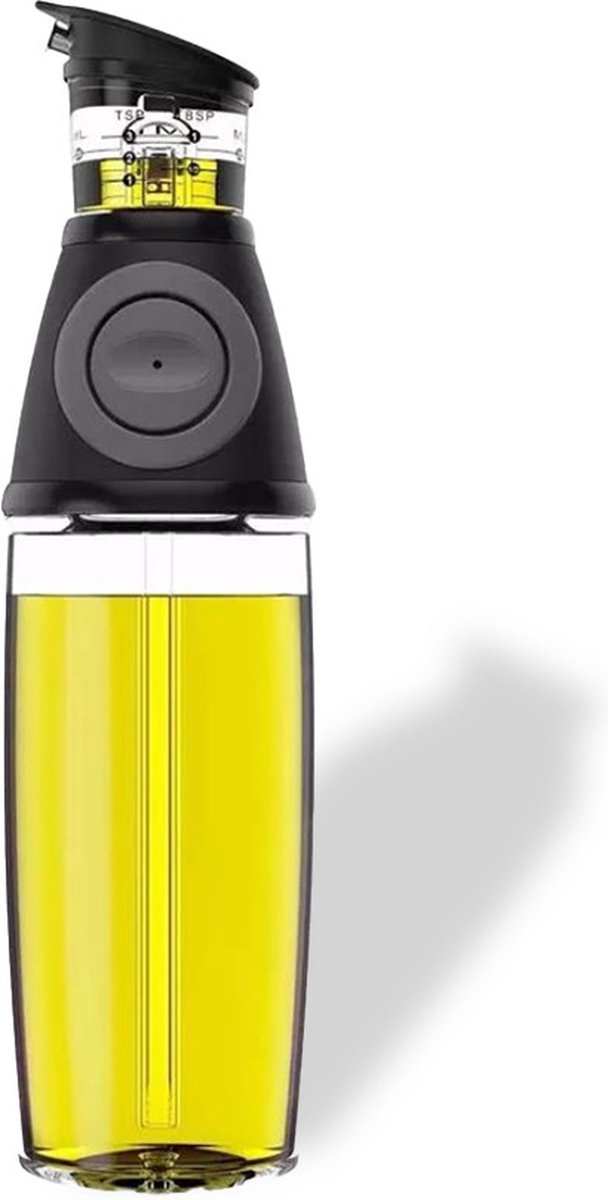 Olie En Azijn Fles Oil & Azijn Fles Dispenser Glas Olijfolie Fles Lekvrije Olie Fles 4 Stuk Set Lecythus Color 350mlsilver