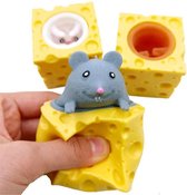 16 stuks Stretchy Pop-up Kaas Muis - Squeeze Cheese Mouse Fidget Toys - 5 cm - funcadeau