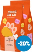 Tommie the Cat - 100% graanvrije kattenbrokken - kattenvoer droogvoer - bomvol verse kip - 2 zakken - 4,4kg