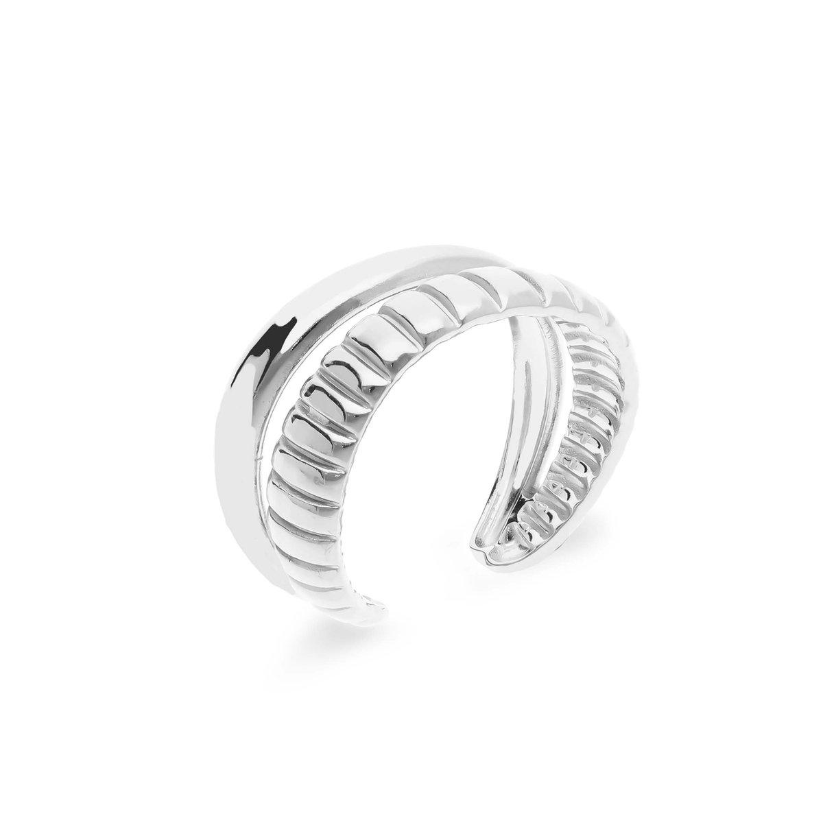 DUCETT - Duo ring silver - Ring - Dames