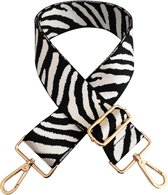 Bag Strap / Tas Riem - Zebra Zwart/Wit | Schouderriem | 130 x 3,8 cm | Fashion Favorite
