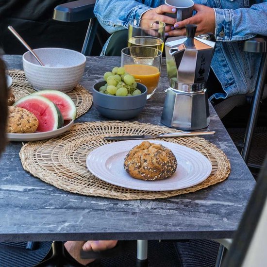 Travellife Sorrento Campingtafel Honeycomb dark grey 100x70 - Kras- en hittebestendig - Extreem lichtgewicht - Inclusief draagtas van Travellife — afbeelding 5