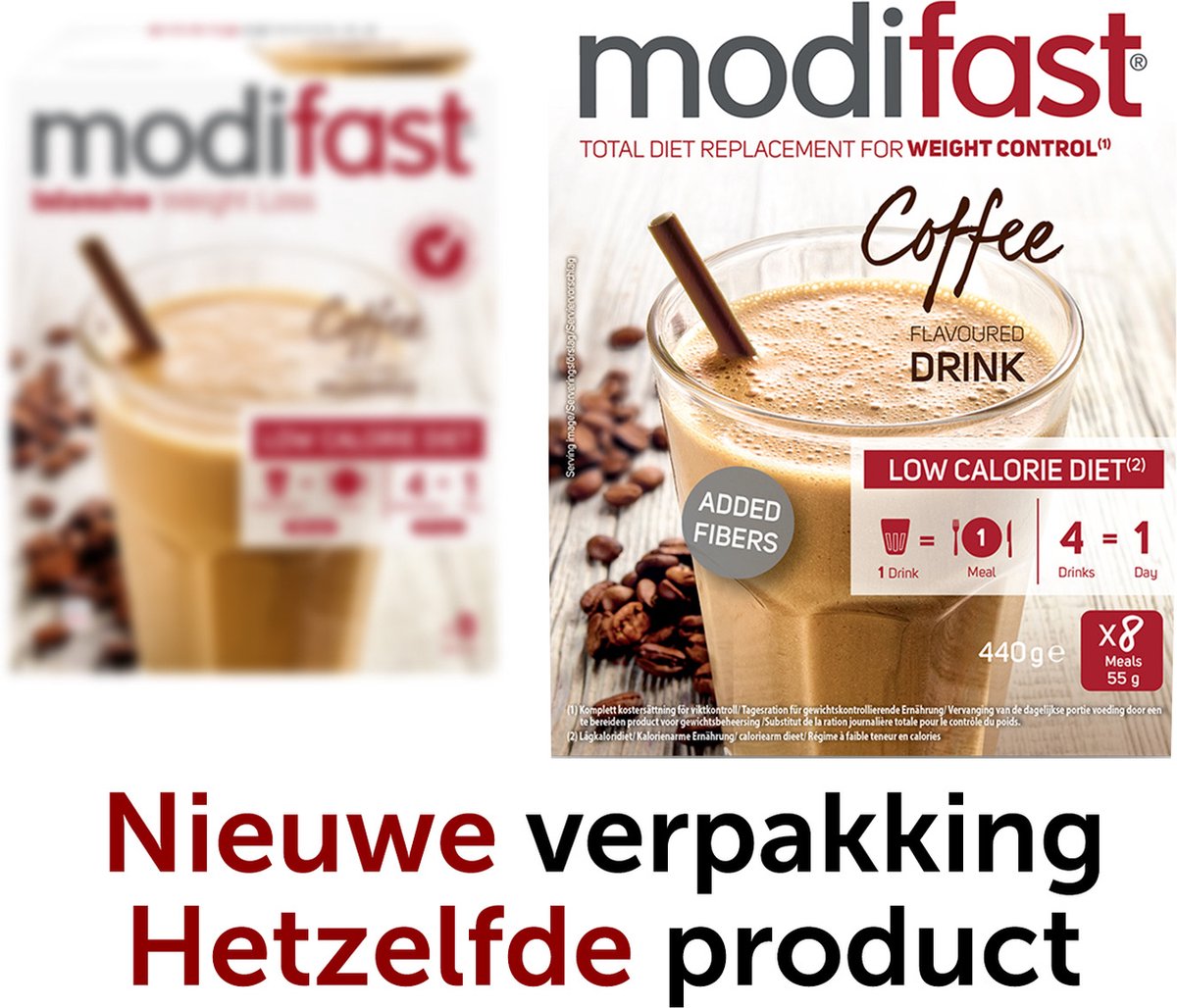 Goedkoopste Modifast Intensive Milkshake Koffie 440g