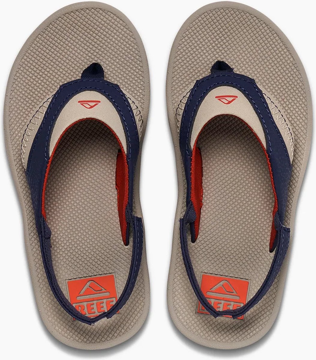 Reef Little Fanning Jongens Slippers /Donkerblauw Taupe
