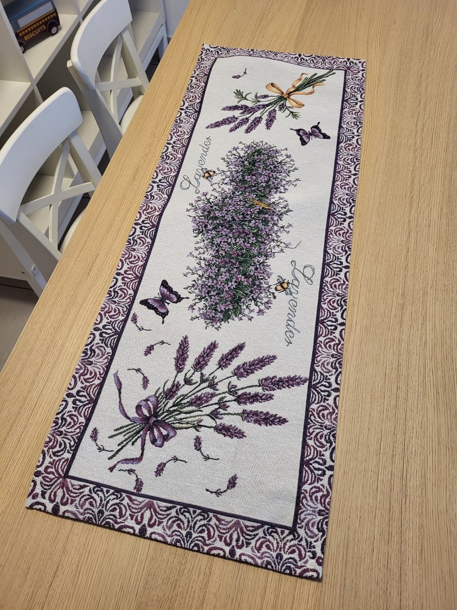 Tafelloper Gobelinstof Lavendel Violet 100*40cm