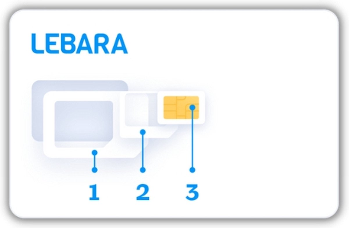 2x prepaid simkaart inclusief €5 beltegoed KPN netwerk Lebara bundelpakket bol