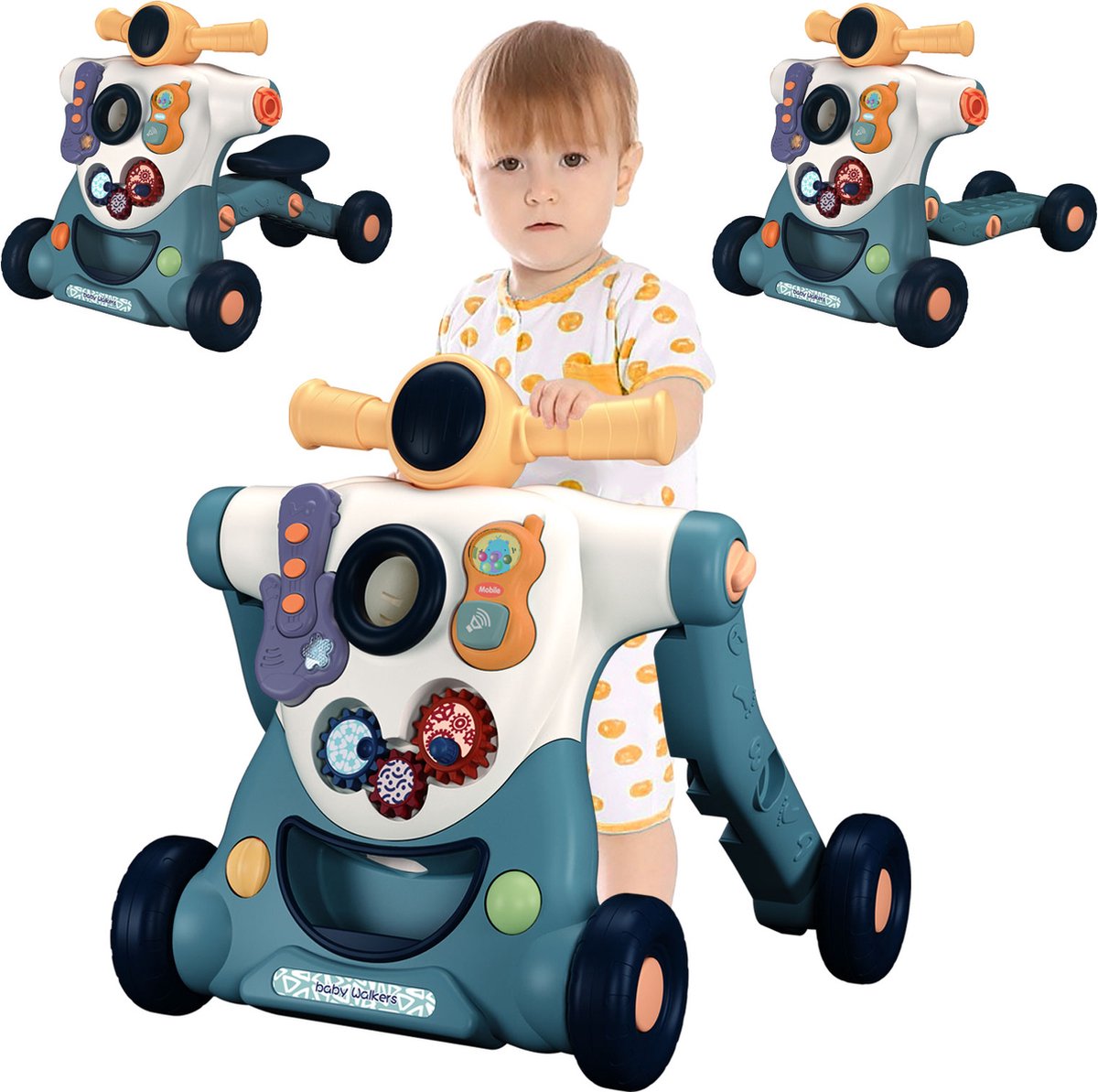 3 in 1 speelgoed auto - Loopwagentje - Scooter - Glijbaan auto - Speelgoed  motorfiets... | bol.com